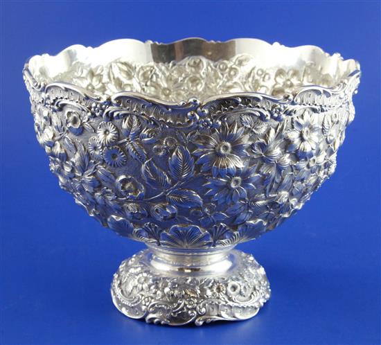 A late 19th/early 20th century American sterling silver fruit bowl by Jacobi & Jenkins, Baltimore, 32 oz.